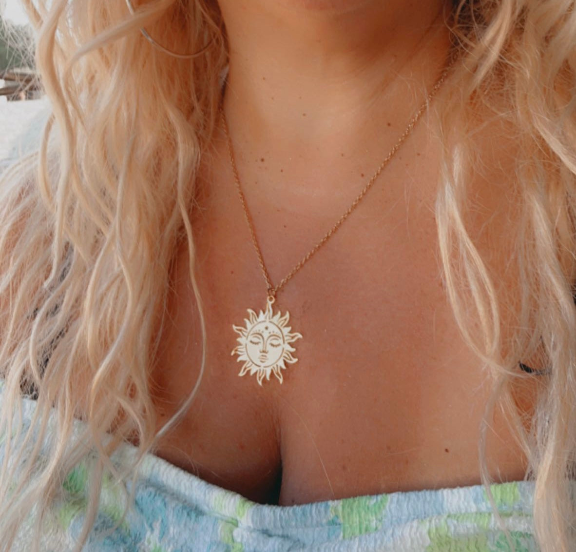 Sun Necklace, Sun Necklace, Sun Pendant, Sun Charm, Sun Jewelry, Happy Sun, Smiling Sun Pendant, Sun, HAPPY SUN, Sun, Surf, Summer, Beach,