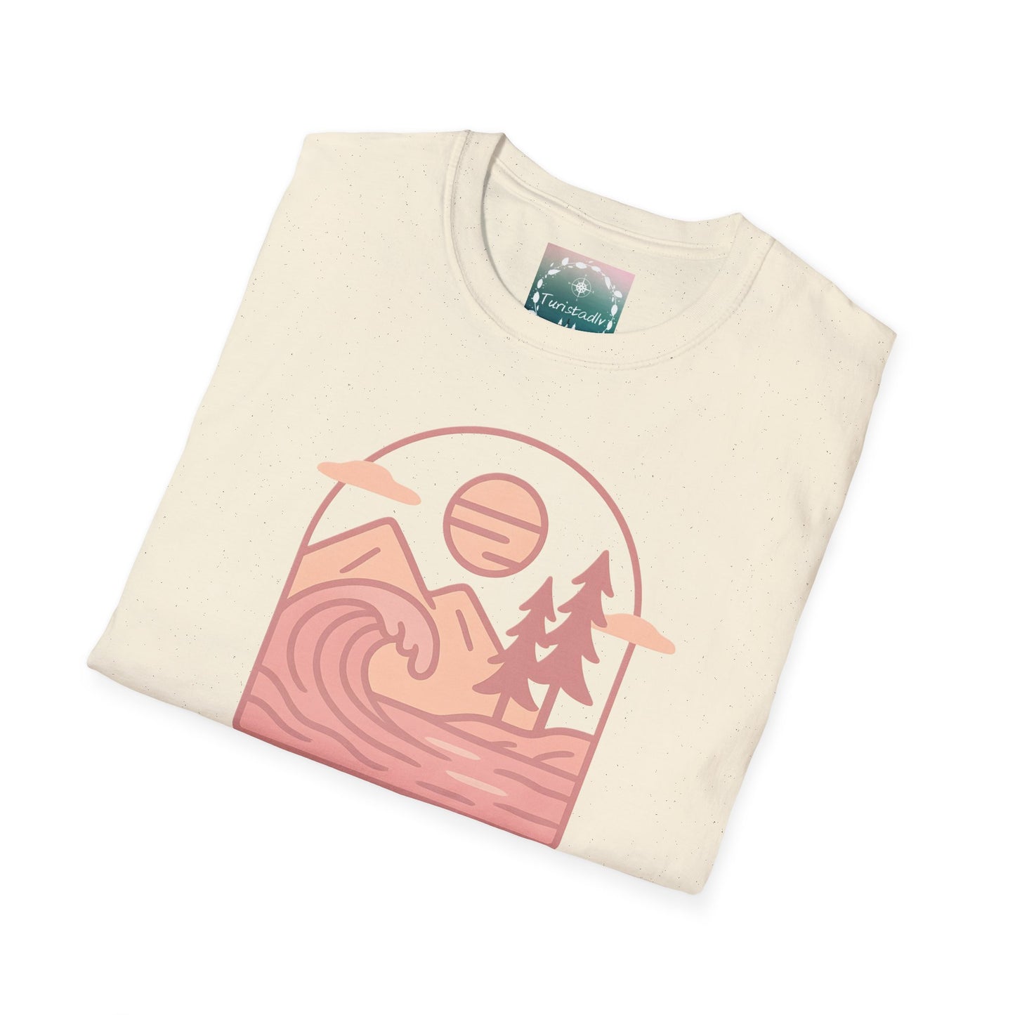 Camiseta unisex Sunset Waves, camiseta casual, ropa de playa, camisa de verano, regalo de viaje, ropa de aventura al aire libre