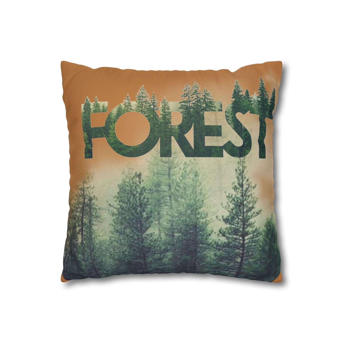 Funda de cojín con temática de bosque, decoración acogedora para el hogar, regalo de amantes de la naturaleza, vibraciones salvajes, camping