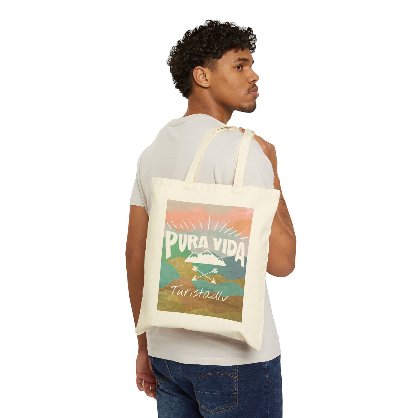 Traveler's Tote Bag, Mountain Bag, Compasses, Cloth Bag, Traveler's Canvas Bag, Travel Gift, Hiking Bag, Eco-Friendly Bag