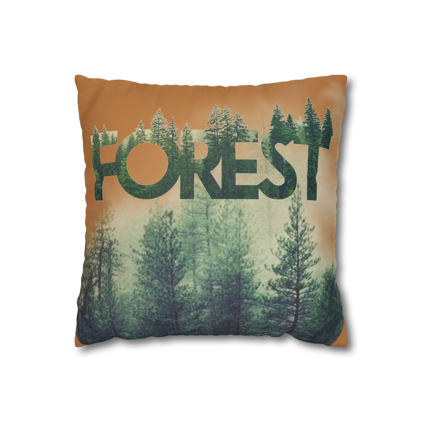 Funda de cojín con temática de bosque, decoración acogedora para el hogar, regalo de amantes de la naturaleza, vibraciones salvajes, camping