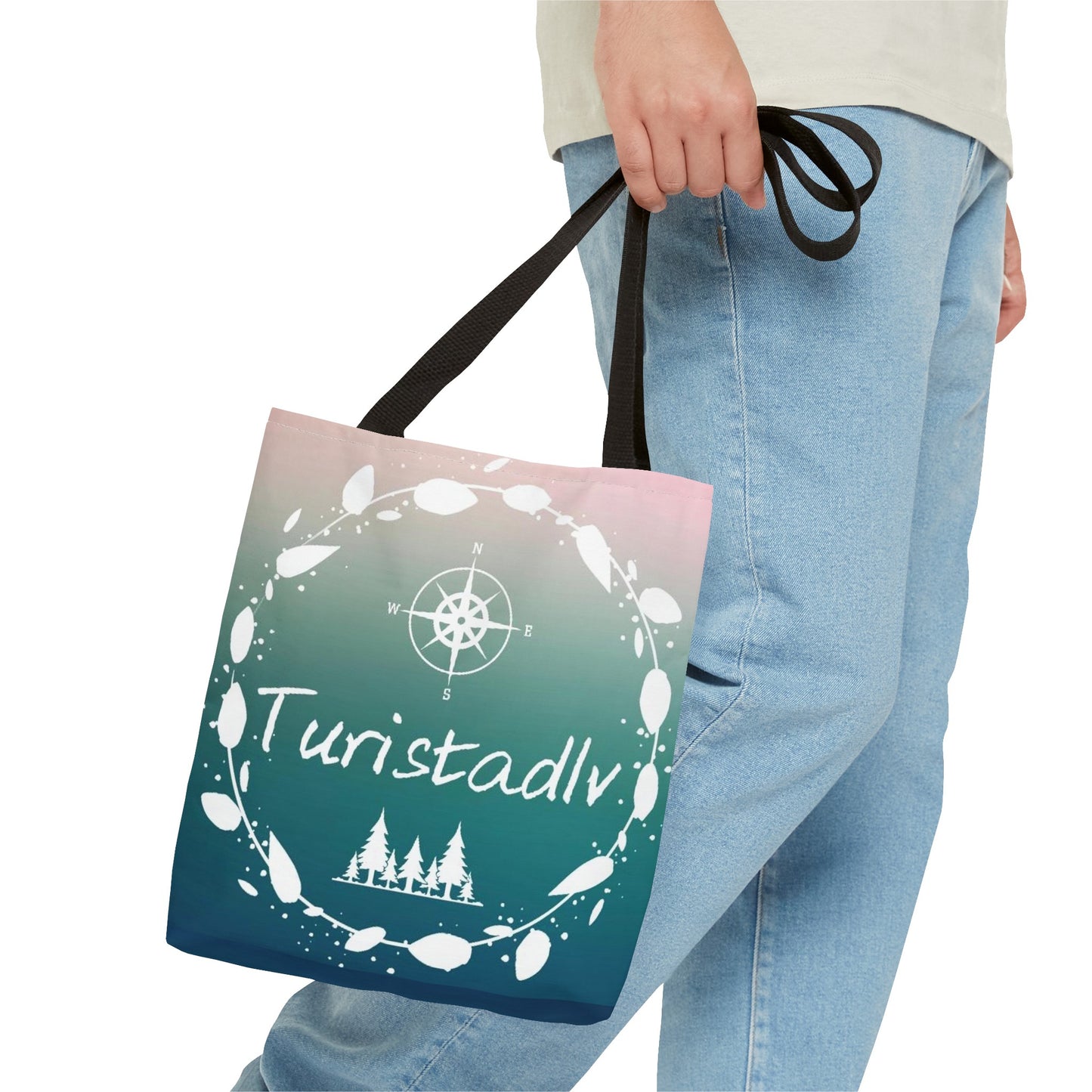Traveler's tote bag, mountain bag, compasses, cloth bag, traveler's bag, travel gift, excursion bag, shopping bag.