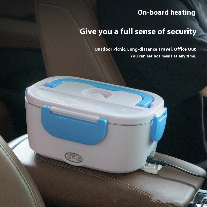Portable electric lunch box, camper thermos, thermal lunch box, car lunch box, for home.