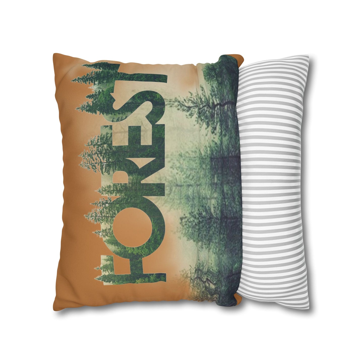 Funda de cojín con temática de bosque, decoración acogedora para el hogar, regalo de amantes de la naturaleza, vibraciones salvajes, camping