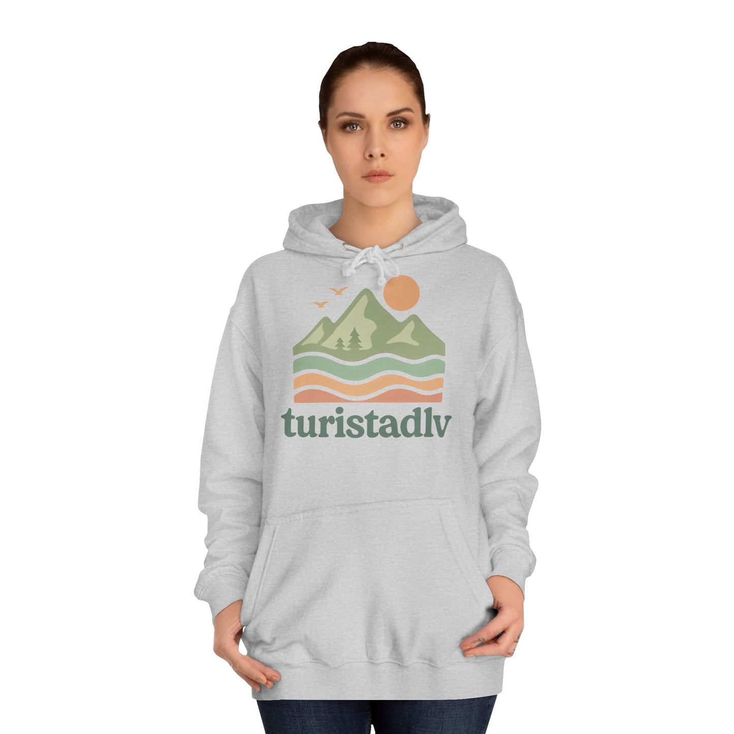 Acogedora sudadera universitaria unisex con diseño natural, aventura al aire libre, regalo de viaje, ropa casual, diseño ecológico, unisex