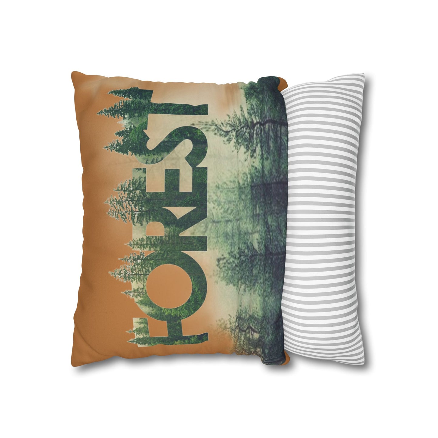 Funda de cojín con temática de bosque, decoración acogedora para el hogar, regalo de amantes de la naturaleza, vibraciones salvajes, camping
