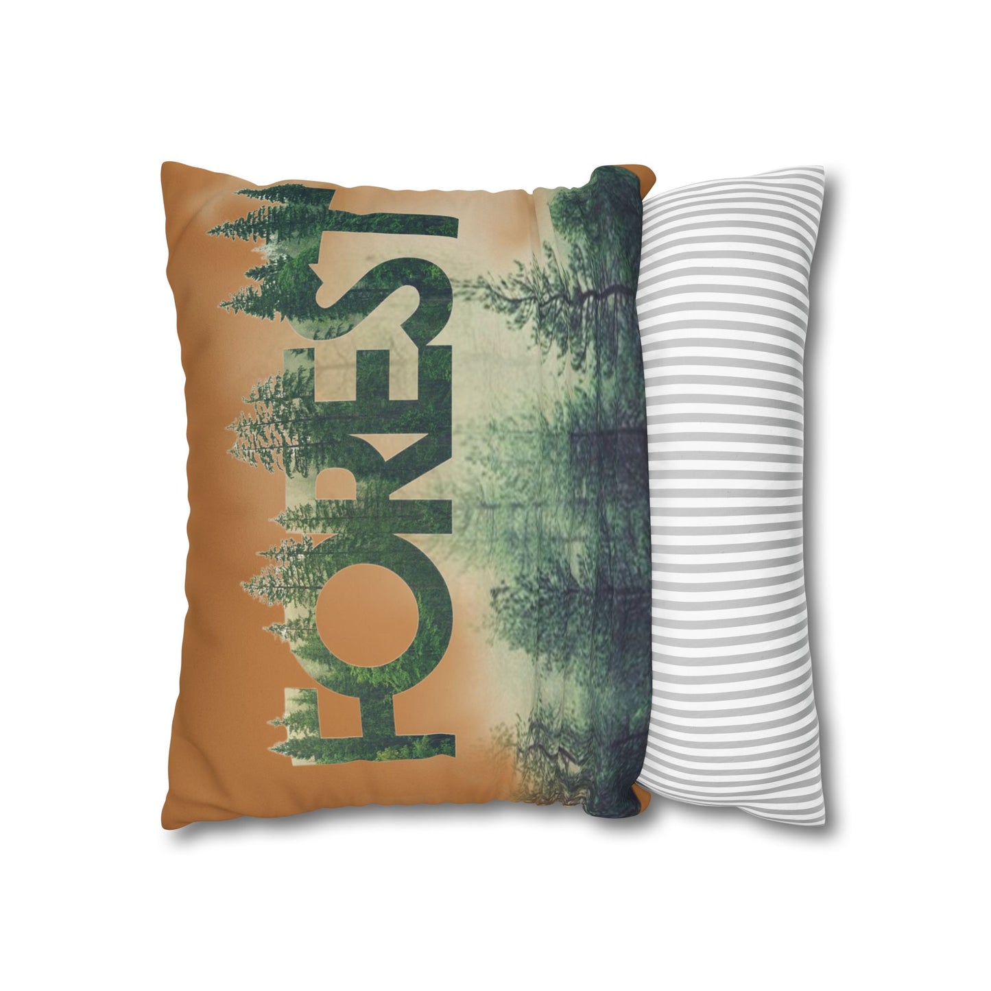 Funda de cojín con temática de bosque, decoración acogedora para el hogar, regalo de amantes de la naturaleza, vibraciones salvajes, camping