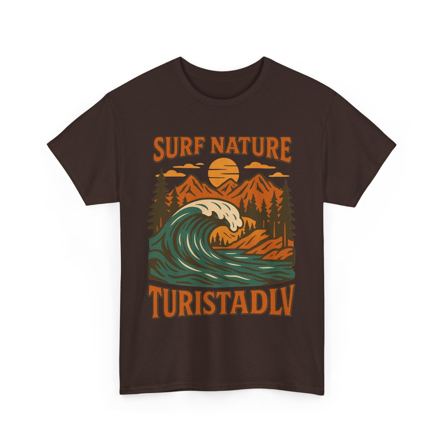 Camiseta de Surf y Naturaleza, camiseta para días de playa, vibraciones de verano, aventuras al aire libre, ecológica, regalo de surfista