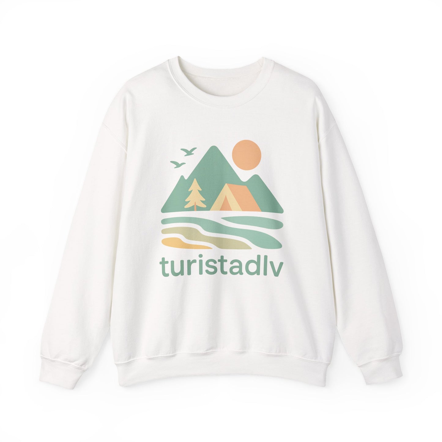 Sudadera unisex de cuello redondo inspirada en la naturaleza, Ambientes acogedores al aire libre, ropa casual, ropa de senderismo, regalo para aventureros