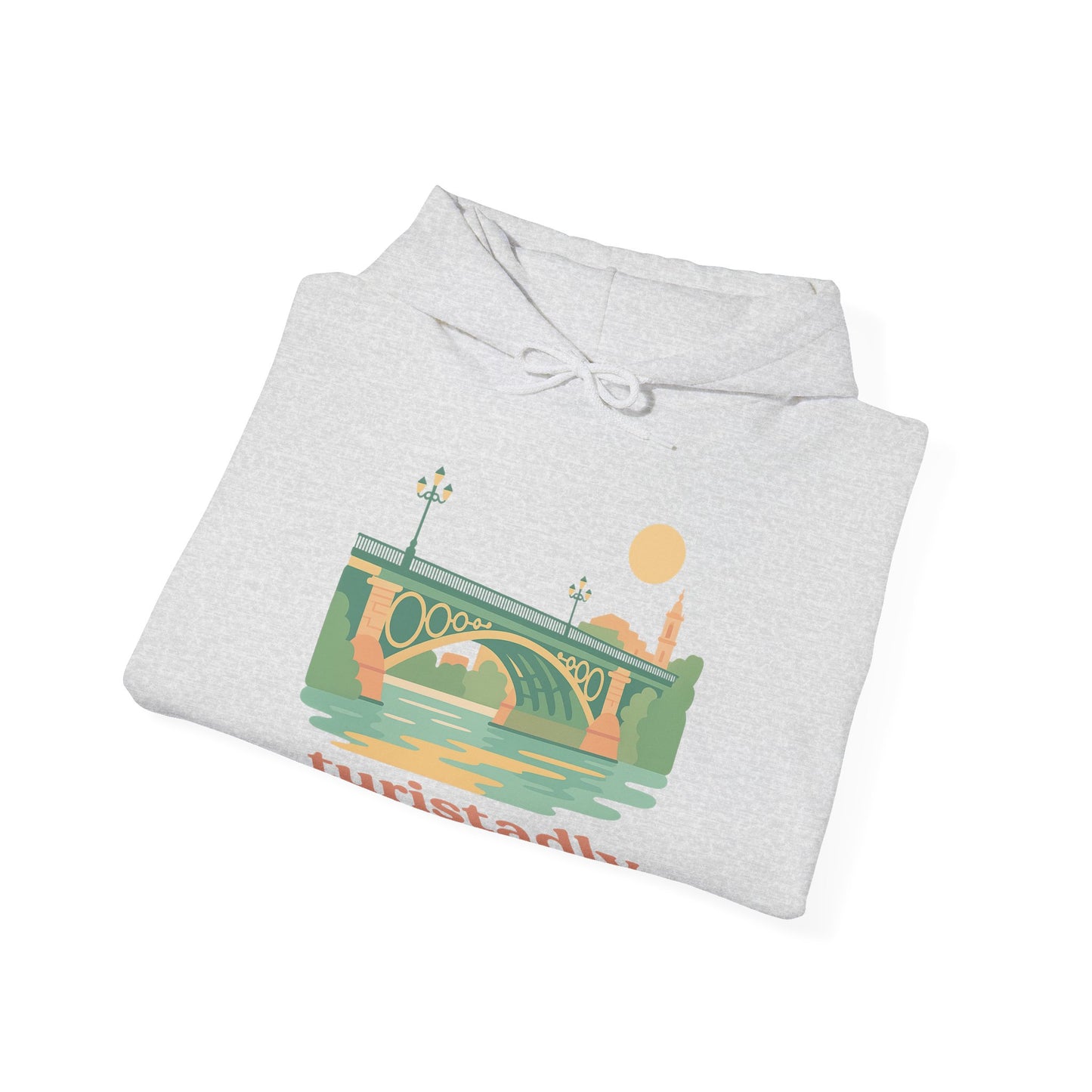 Sudadera con capucha Sevilla Triana, regalo de viajero, diseño Puente de Triana, recuerdo español, sudadera con capucha unisex