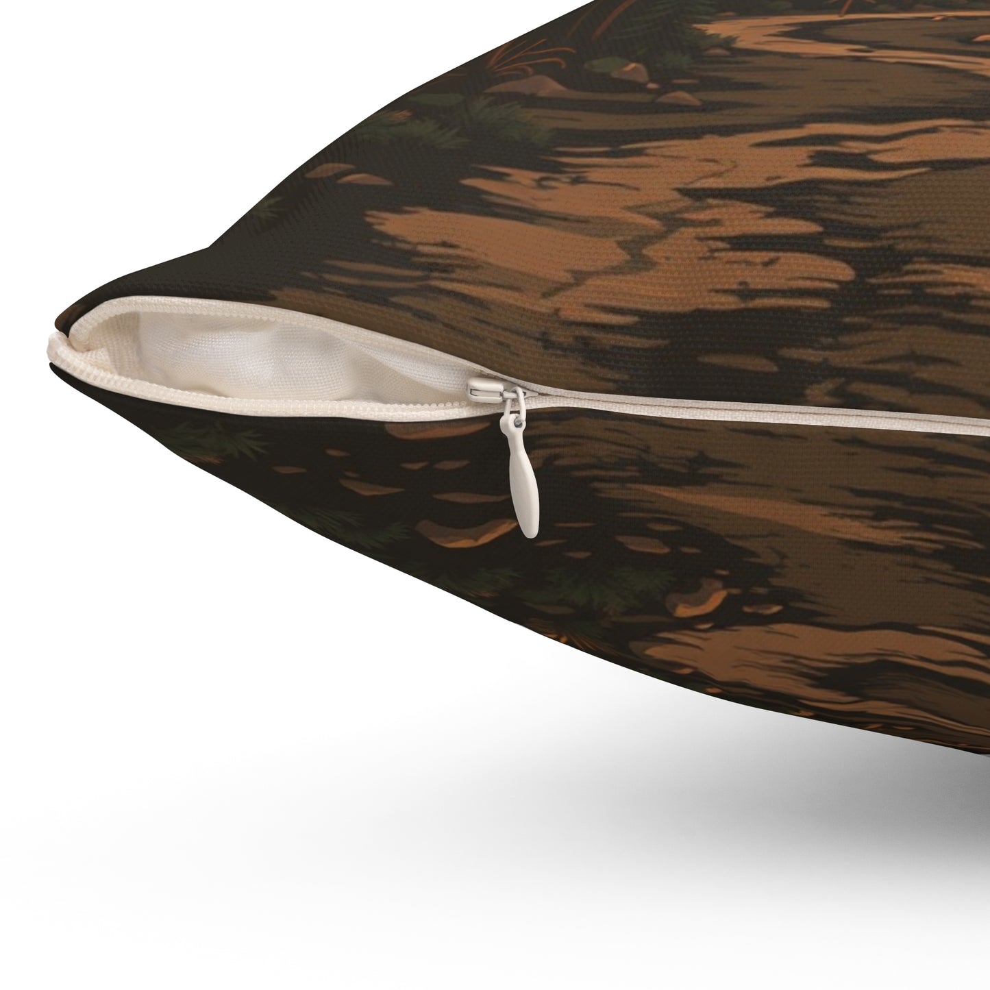 Almohada de escape de montaña, decoración de la naturaleza, regalo para entusiastas del aire libre, acentos rústicos para el hogar, accesorios de cabaña, dormitorio acogedor.