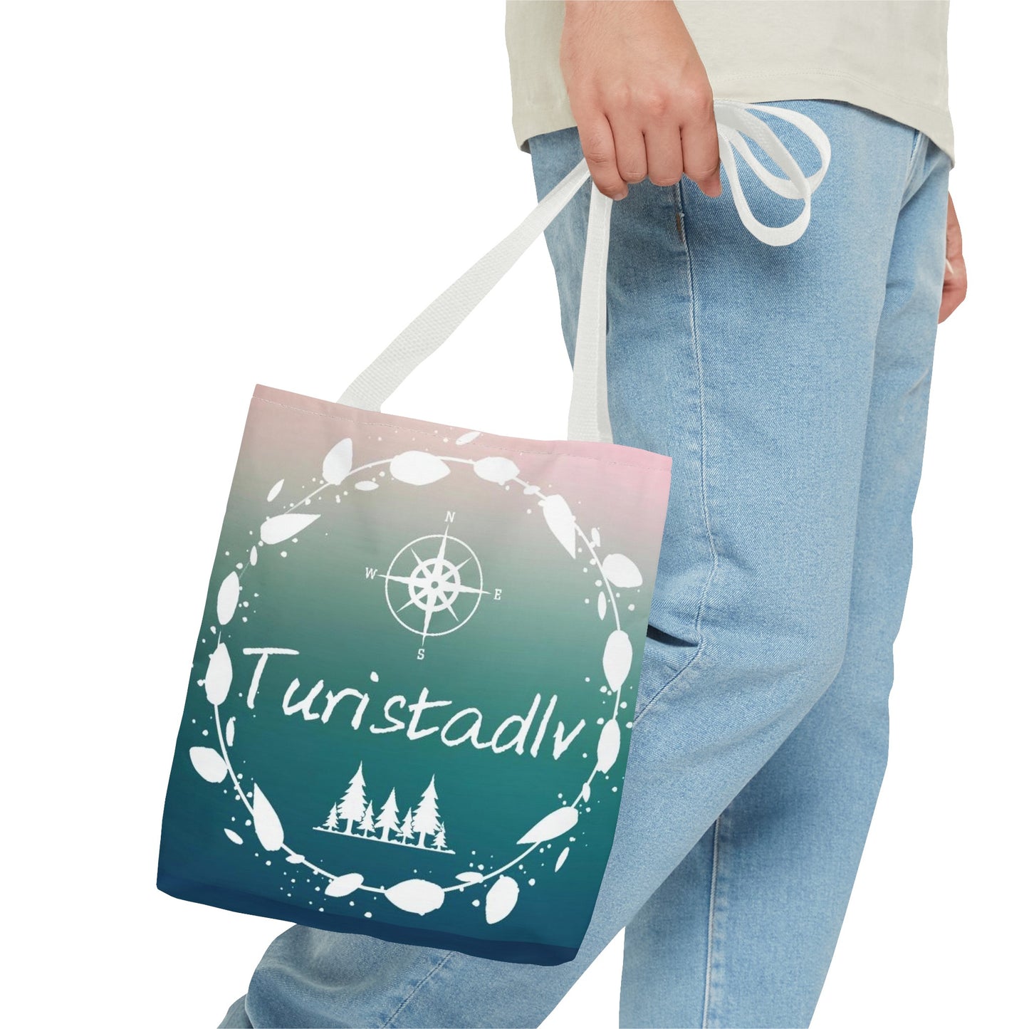 Traveler's tote bag, mountain bag, compasses, cloth bag, traveler's bag, travel gift, excursion bag, shopping bag.