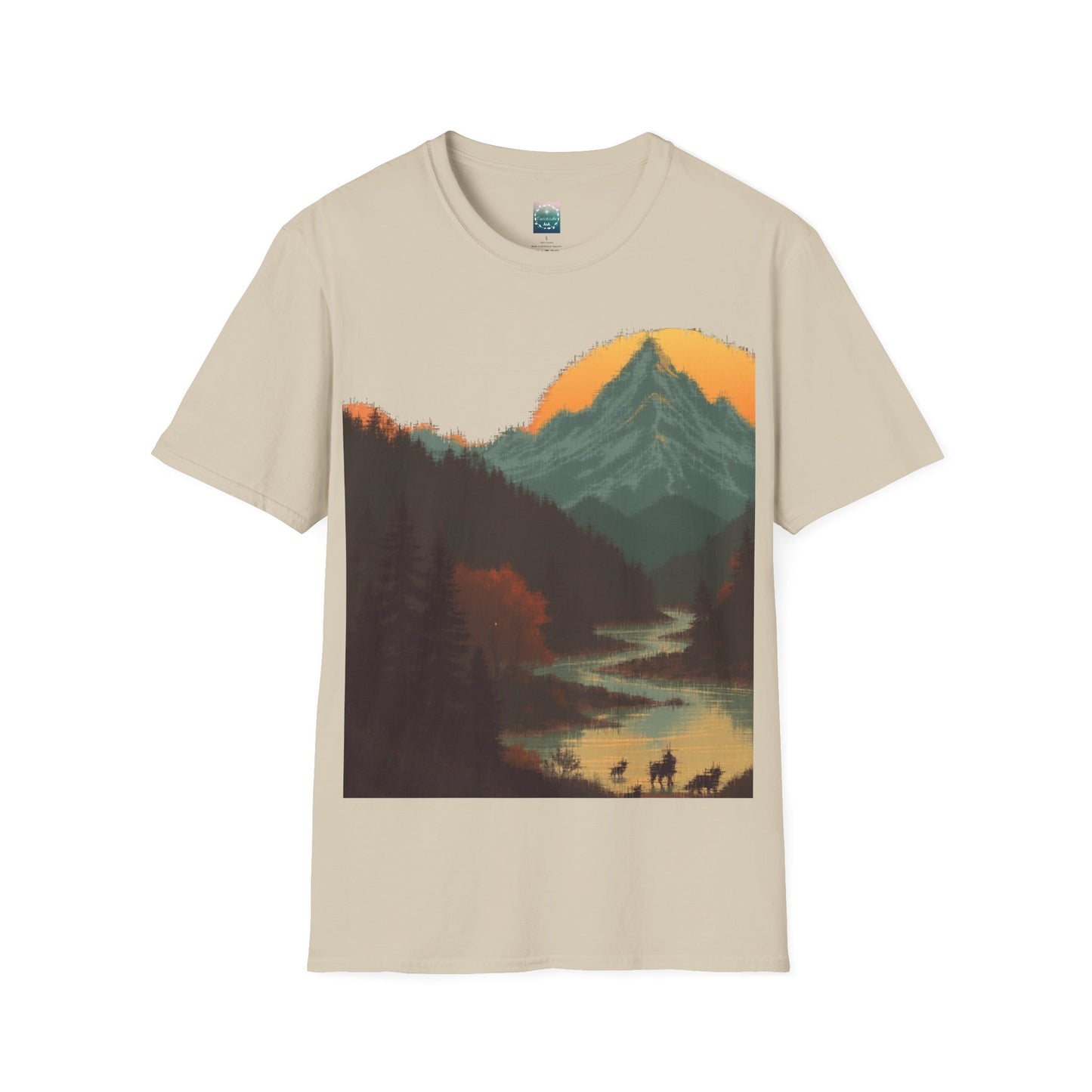 Mountain shirt, sunrise shirt, nature shirt, forest shirt, environmental gift