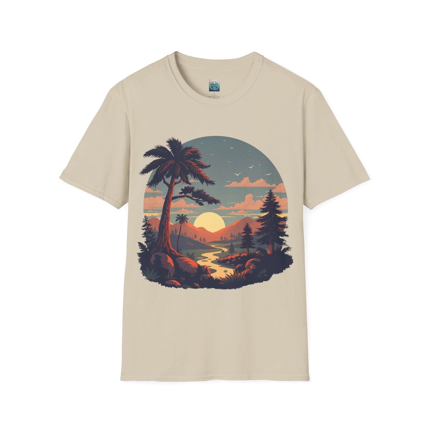 Sunrise shirt, mountain t-shirt, nature t-shirt, forest shirt, camping t-shirt, outdoor shirt, environmental gift