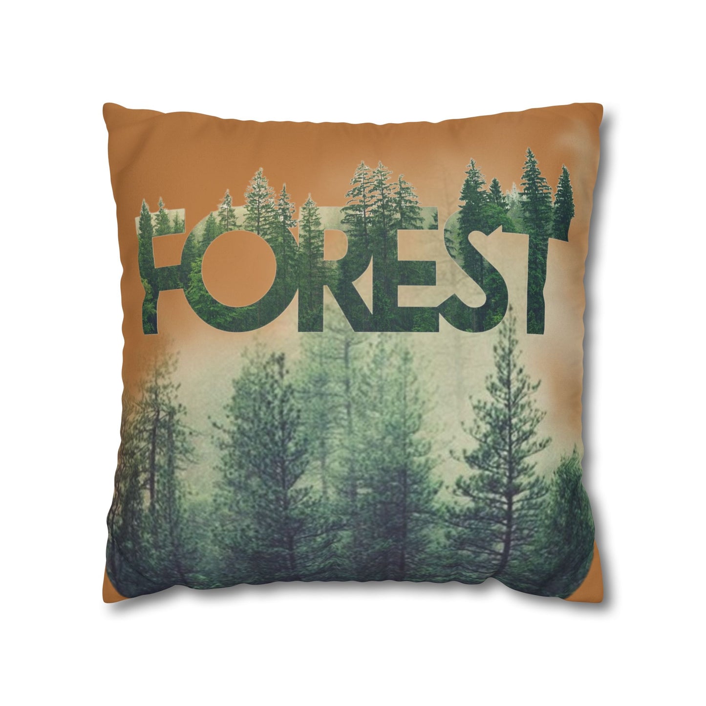 Funda de cojín con temática de bosque, decoración acogedora para el hogar, regalo de amantes de la naturaleza, vibraciones salvajes, camping