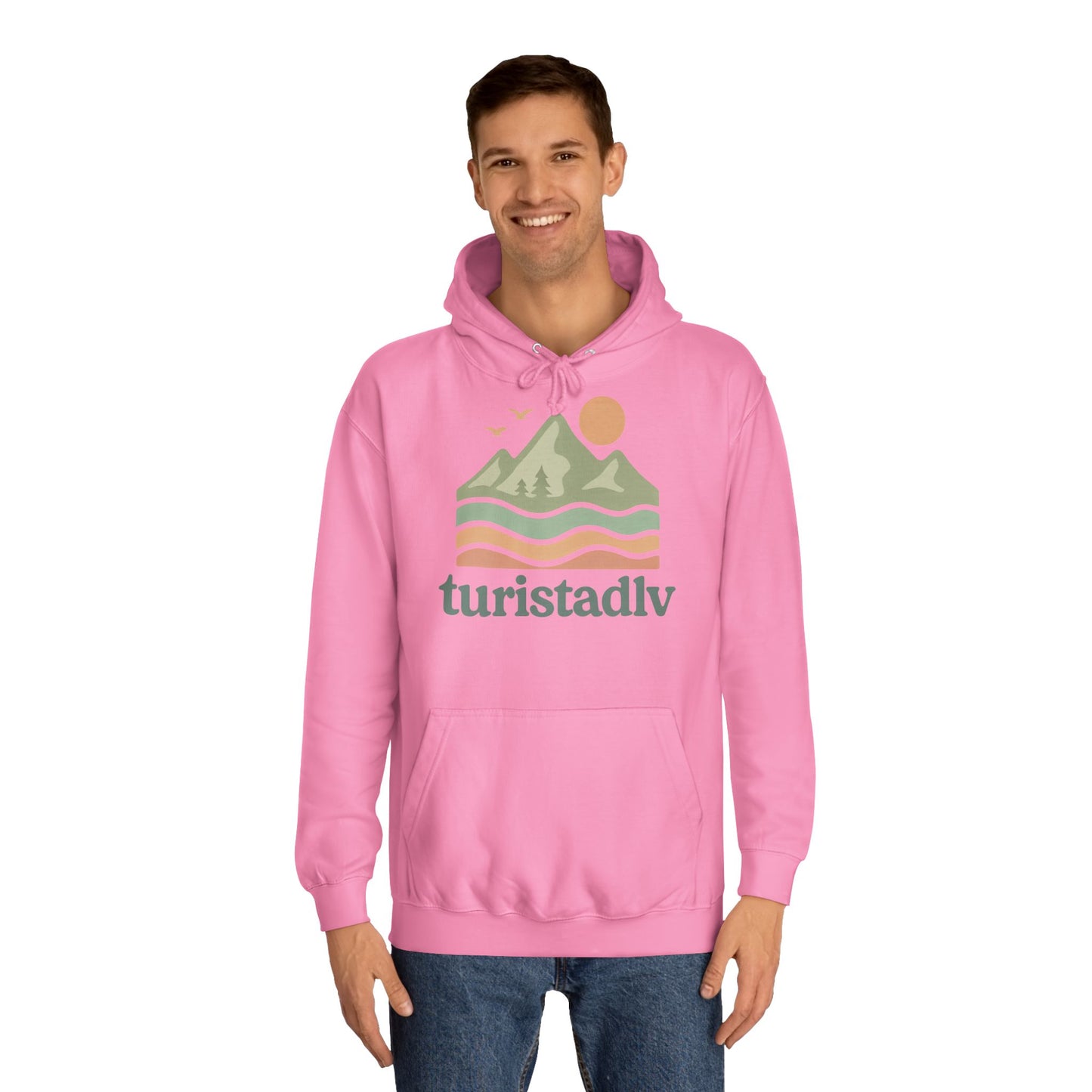 Acogedora sudadera universitaria unisex con diseño natural, aventura al aire libre, regalo de viaje, ropa casual, diseño ecológico, unisex