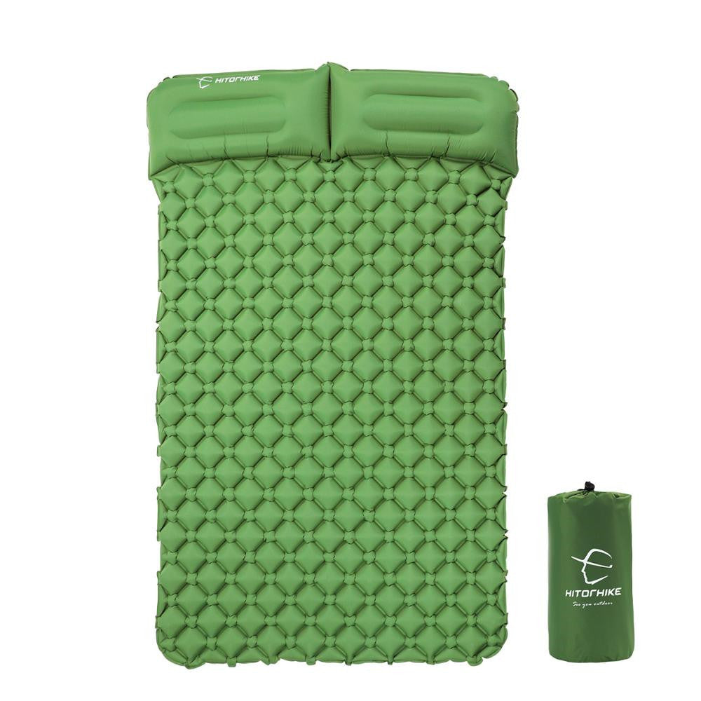 Thickened moisture-proof pad mattress, double camping mat, portable camping mattress