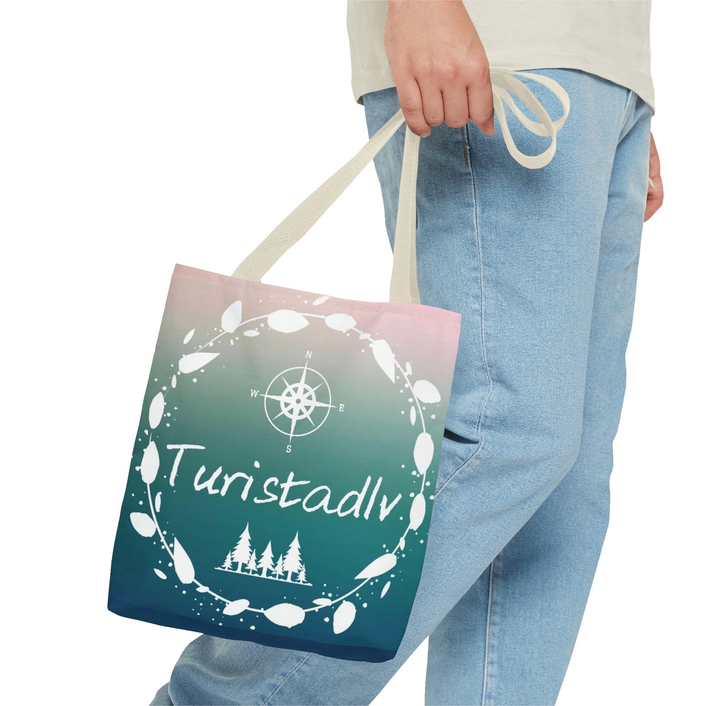 Traveler's tote bag, mountain bag, compasses, cloth bag, traveler's bag, travel gift, excursion bag, shopping bag.