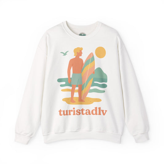 Sudadera de surf, suéter con diseño de tabla de surf perfecta para días de verano, amantes de la playa, viajes, relajación, ropa unisex