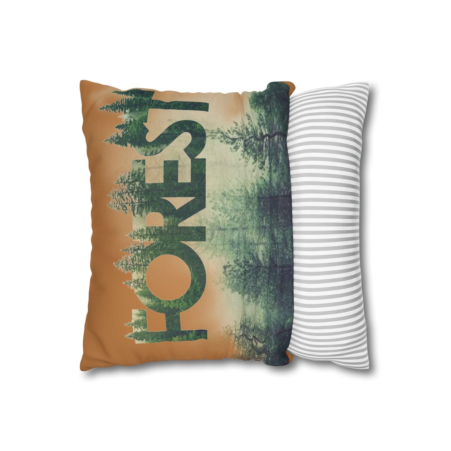 Funda de cojín con temática de bosque, decoración acogedora para el hogar, regalo de amantes de la naturaleza, vibraciones salvajes, camping