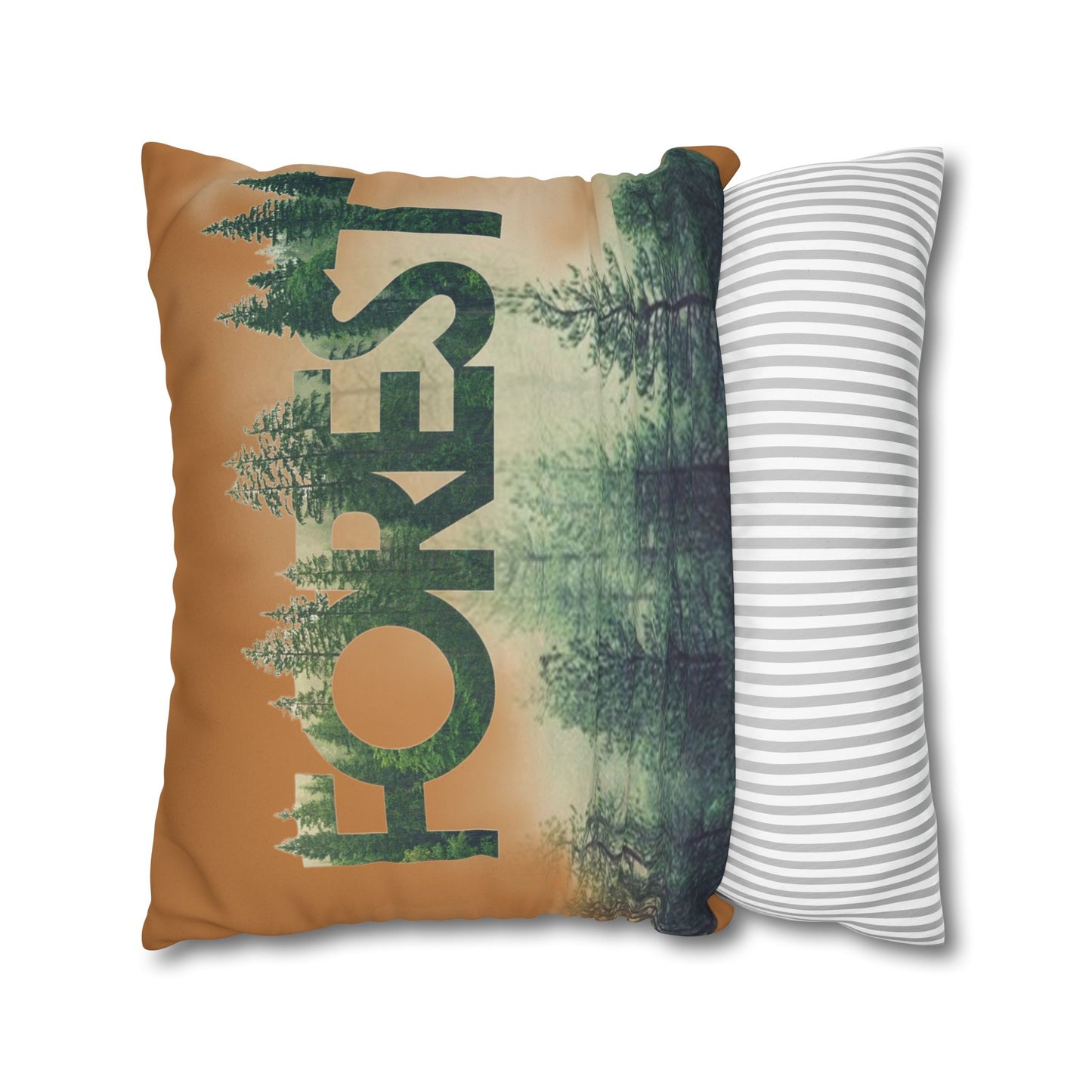 Funda de cojín con temática de bosque, decoración acogedora para el hogar, regalo de amantes de la naturaleza, vibraciones salvajes, camping