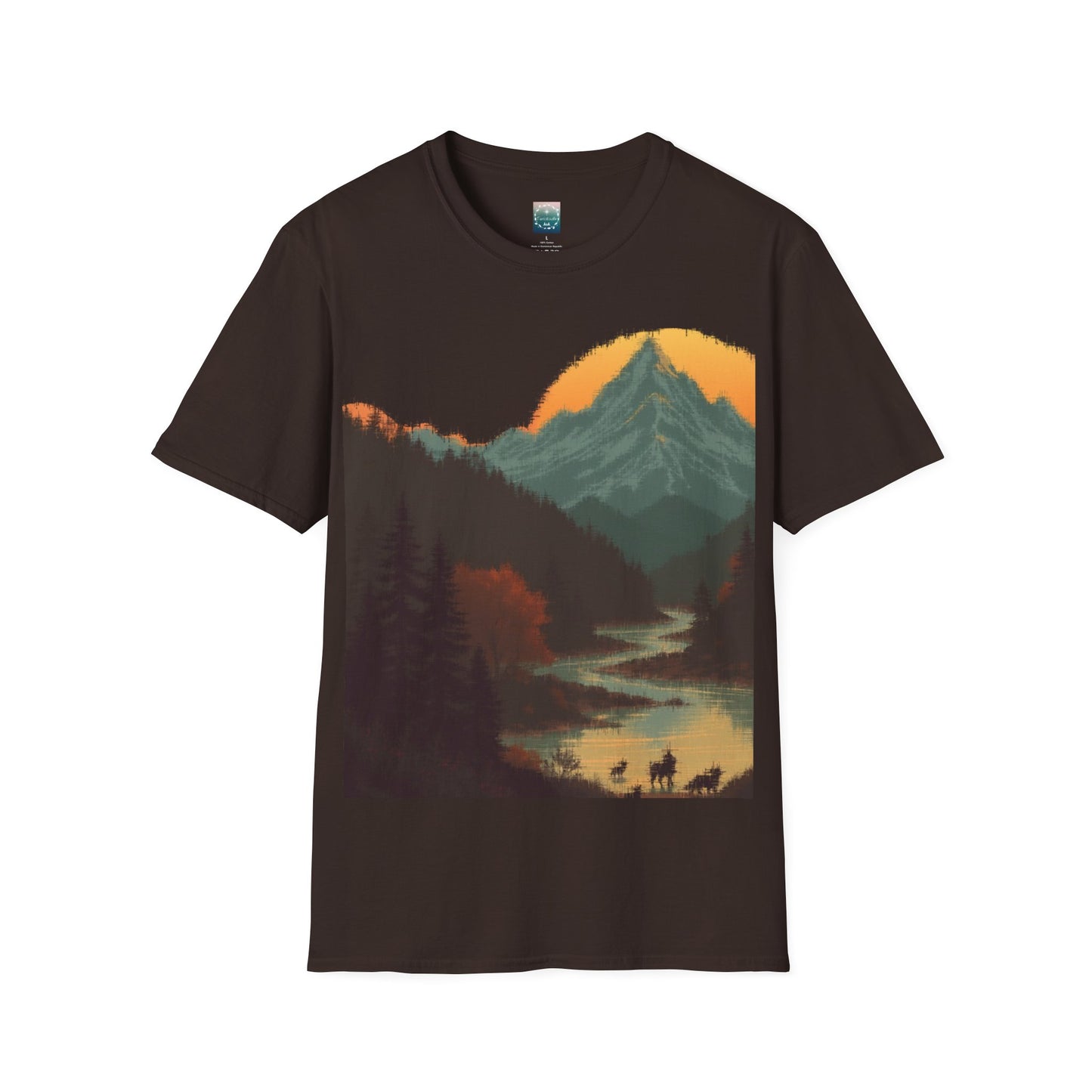 Mountain shirt, sunrise shirt, nature shirt, forest shirt, environmental gift