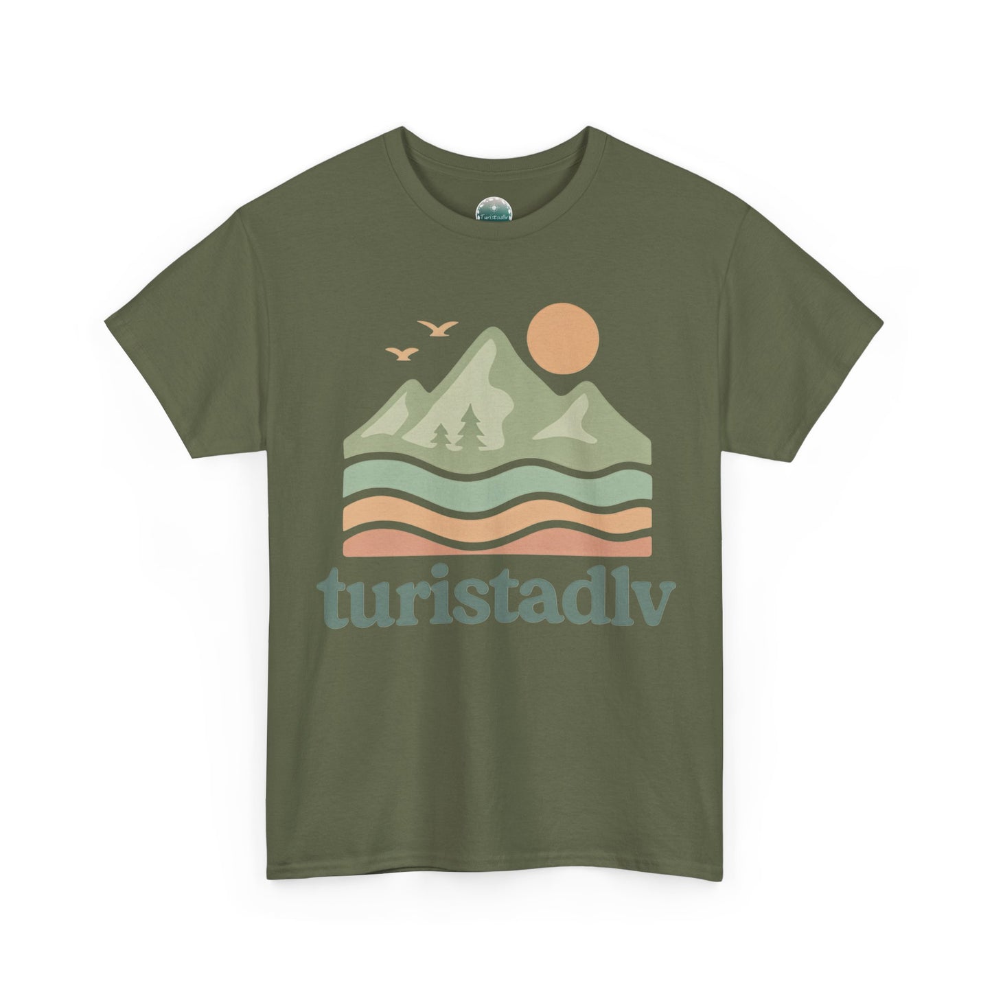 Camiseta de paisaje, Camiseta de verano, regalo perfecto para los amantes del océano, ropa de vacaciones, camiseta de olas, sol y montaña