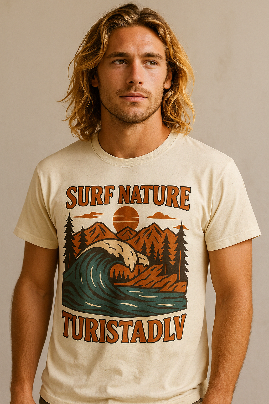 Camiseta de Surf y Naturaleza, camiseta para días de playa, vibraciones de verano, aventuras al aire libre, ecológica, regalo de surfista