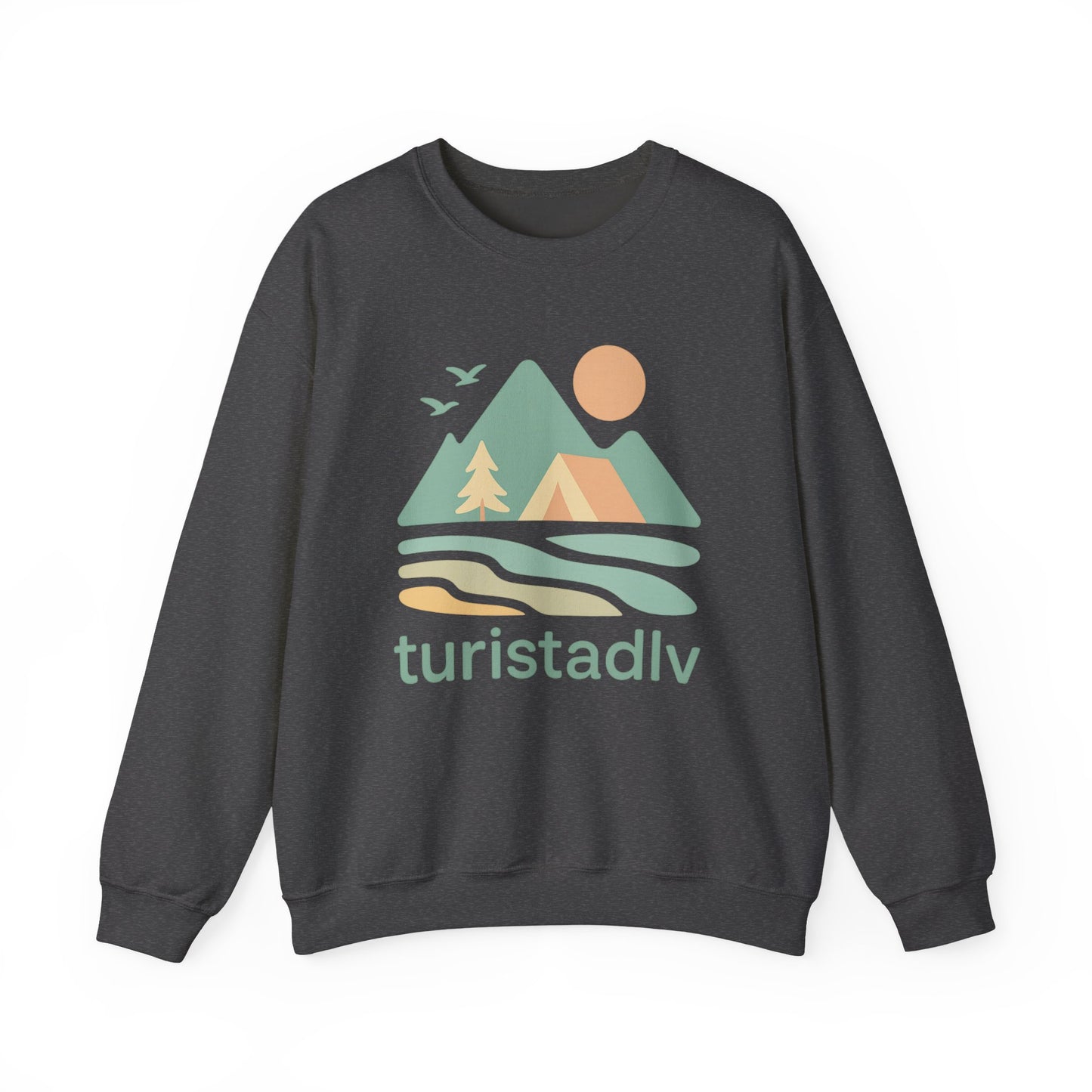 Sudadera unisex de cuello redondo inspirada en la naturaleza, Ambientes acogedores al aire libre, ropa casual, ropa de senderismo, regalo para aventureros