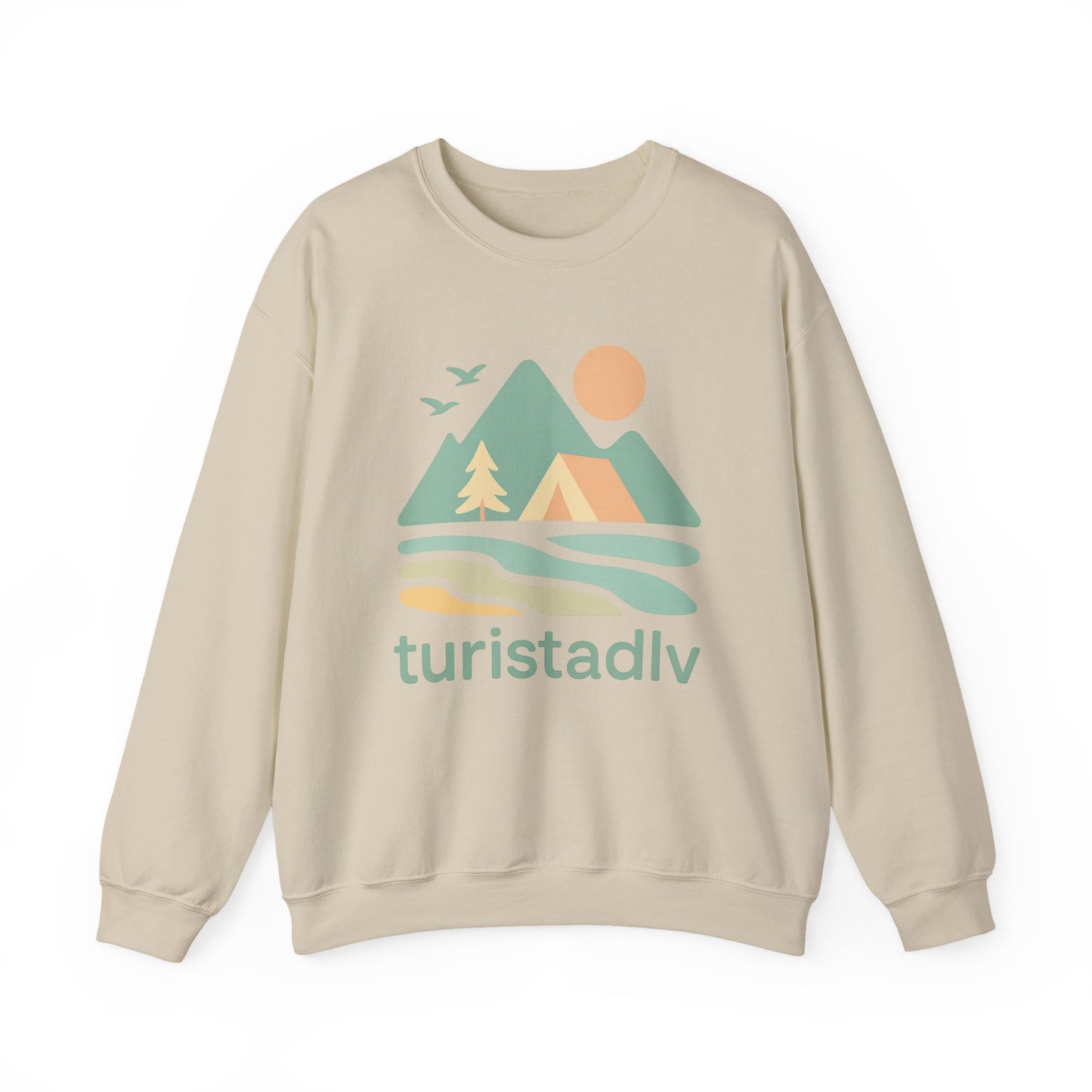 Sudadera unisex de cuello redondo inspirada en la naturaleza, Ambientes acogedores al aire libre, ropa casual, ropa de senderismo, regalo para aventureros