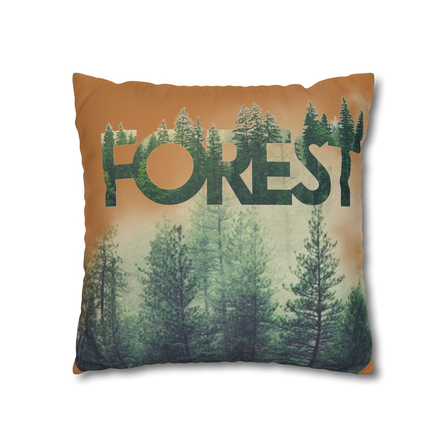 Funda de cojín con temática de bosque, decoración acogedora para el hogar, regalo de amantes de la naturaleza, vibraciones salvajes, camping