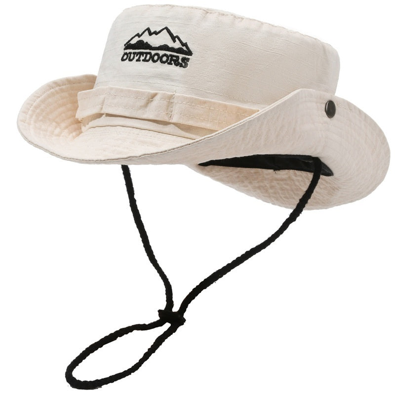 Cotton Sunproof Bucket Hat Mountaineering Club Outdoor Summer Camping Surfing Hat