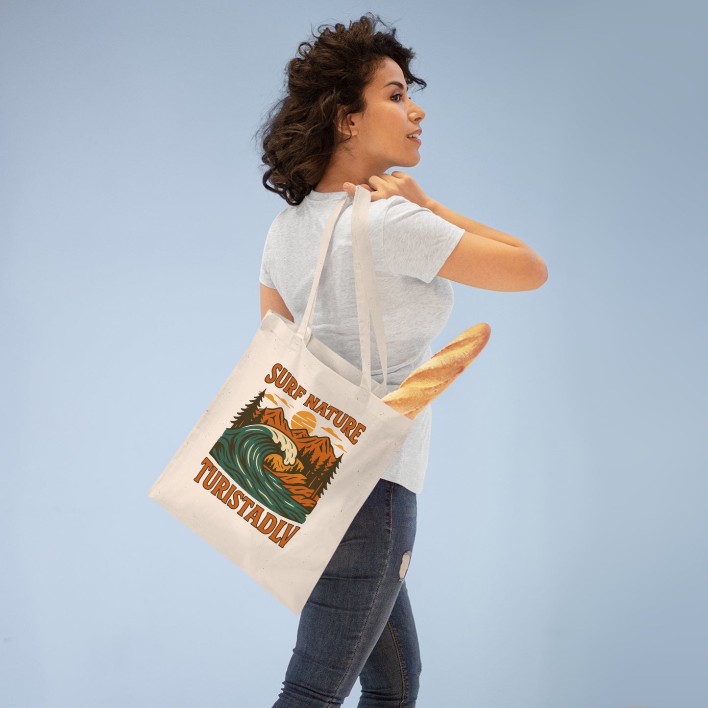 Bolsa de camping retro, perfecta para aventureros, tote bag,compras ecológicas, días de playa, regalo para amantes de la naturaleza, regalo de vida al aire libre.