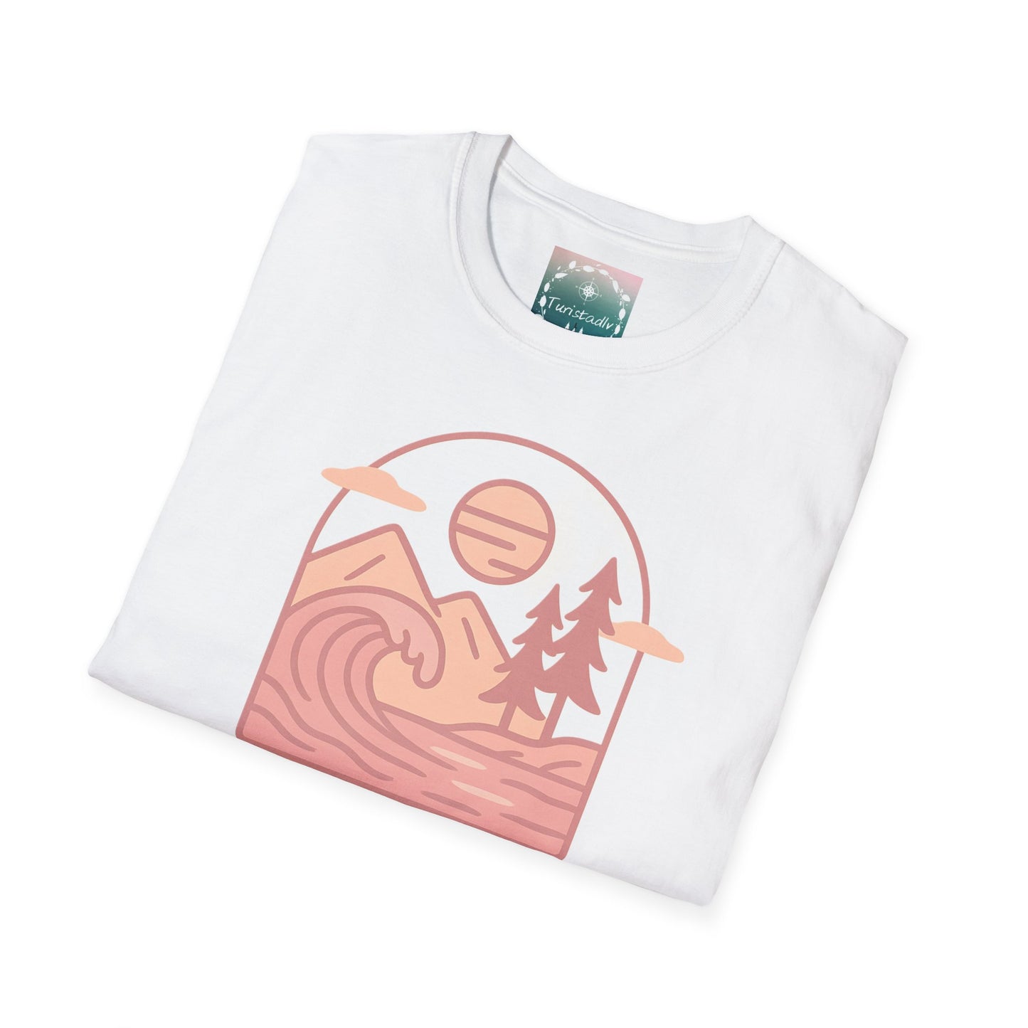 Camiseta unisex Sunset Waves, camiseta casual, ropa de playa, camisa de verano, regalo de viaje, ropa de aventura al aire libre