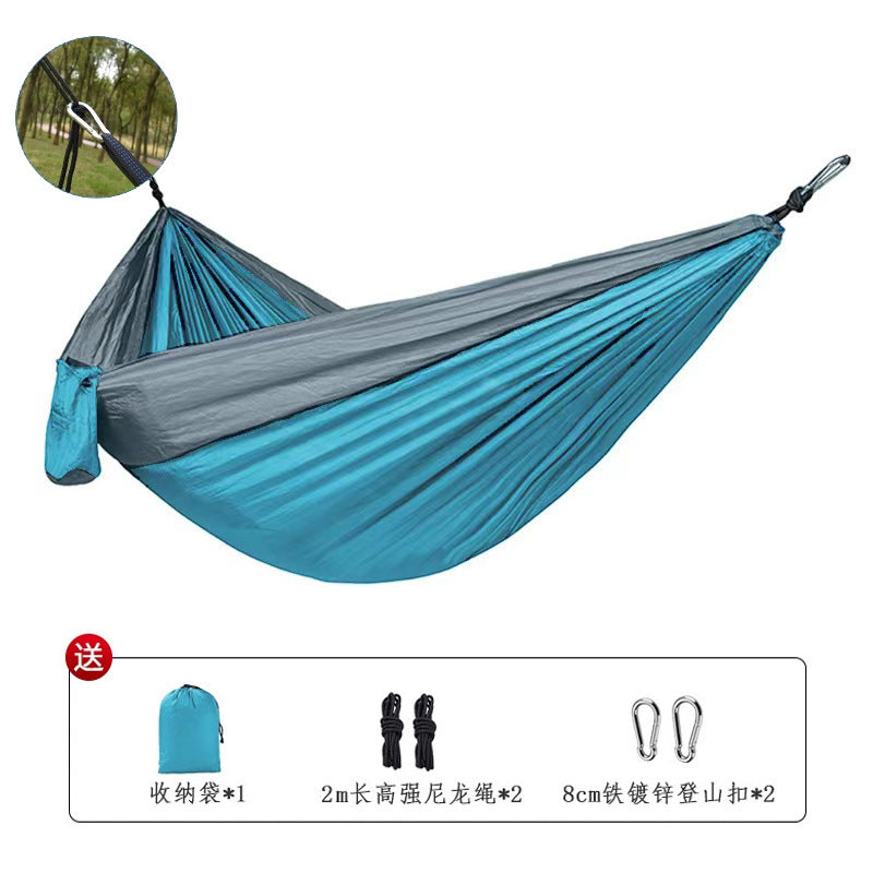 Outdoor Hammock Camping Single Double Parachute Fabric