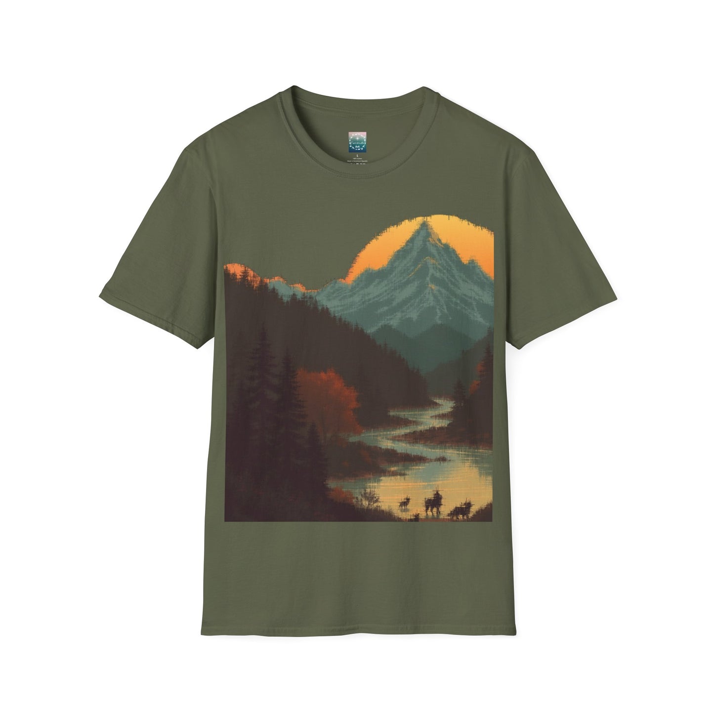 Mountain shirt, sunrise shirt, nature shirt, forest shirt, environmental gift