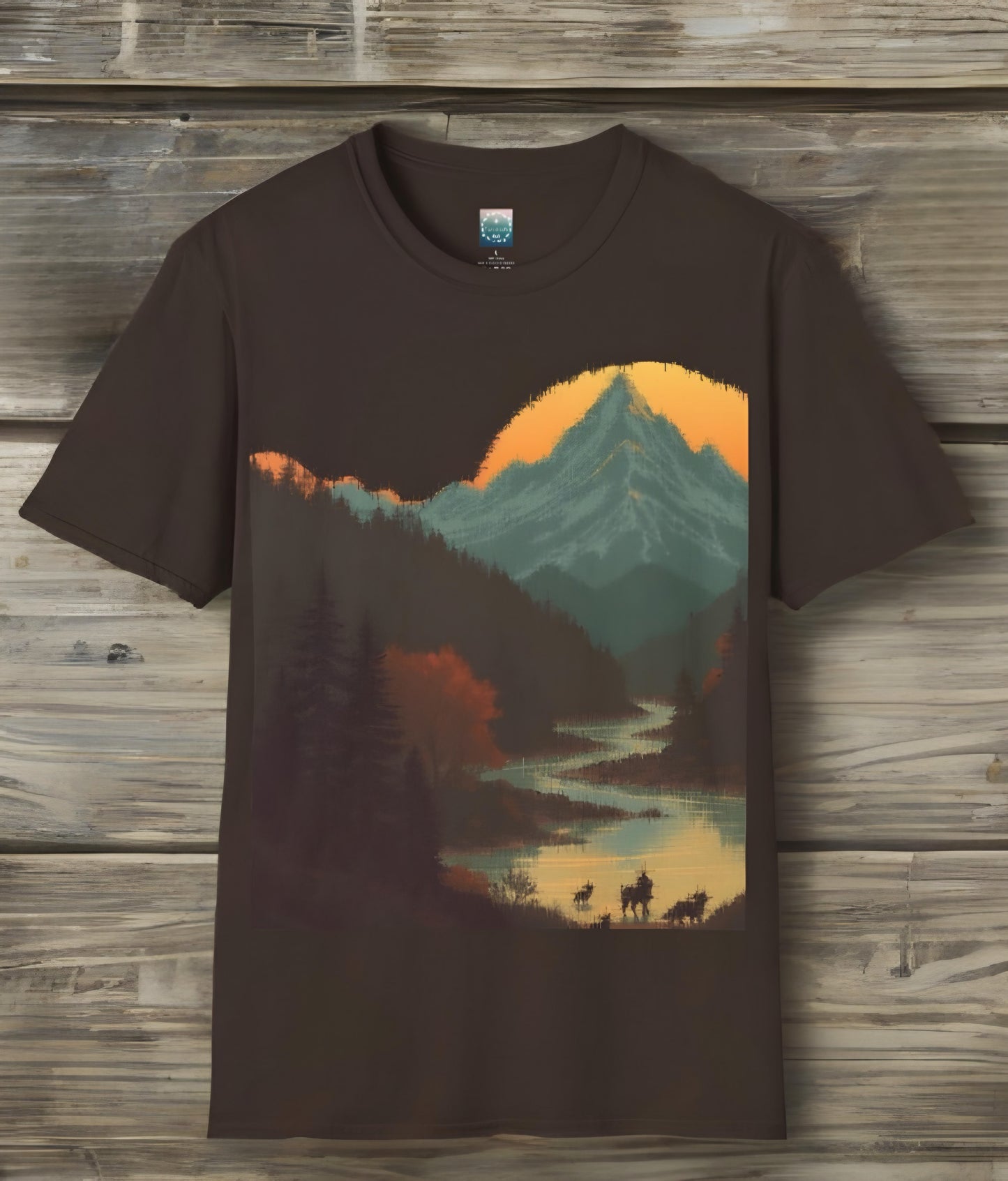 Mountain shirt, sunrise shirt, nature shirt, forest shirt, environmental gift