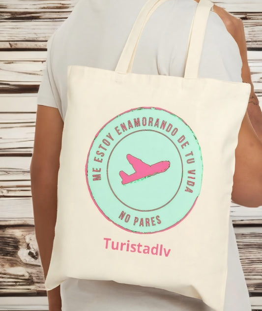Tote Bag de viajero, bolsa de montaña, bolsa de lona de viajero, avión, regalo de viaje, bolsa de excursión, bolsa de aviación, aventura