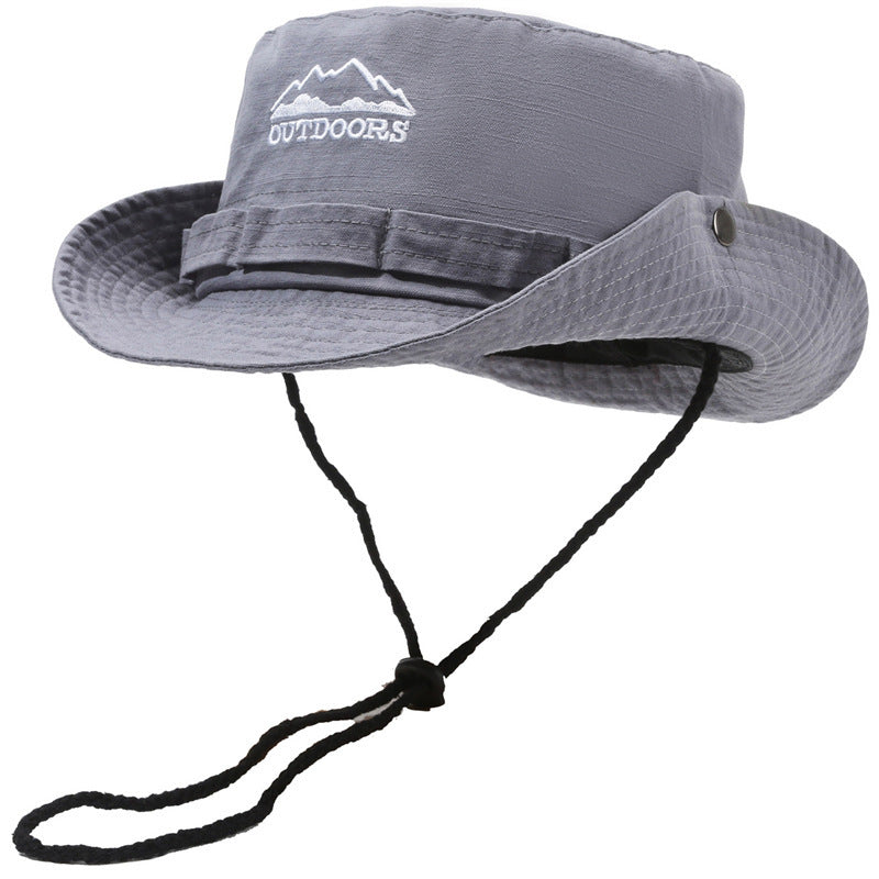 Cotton Sunproof Bucket Hat Mountaineering Club Outdoor Summer Camping Surfing Hat