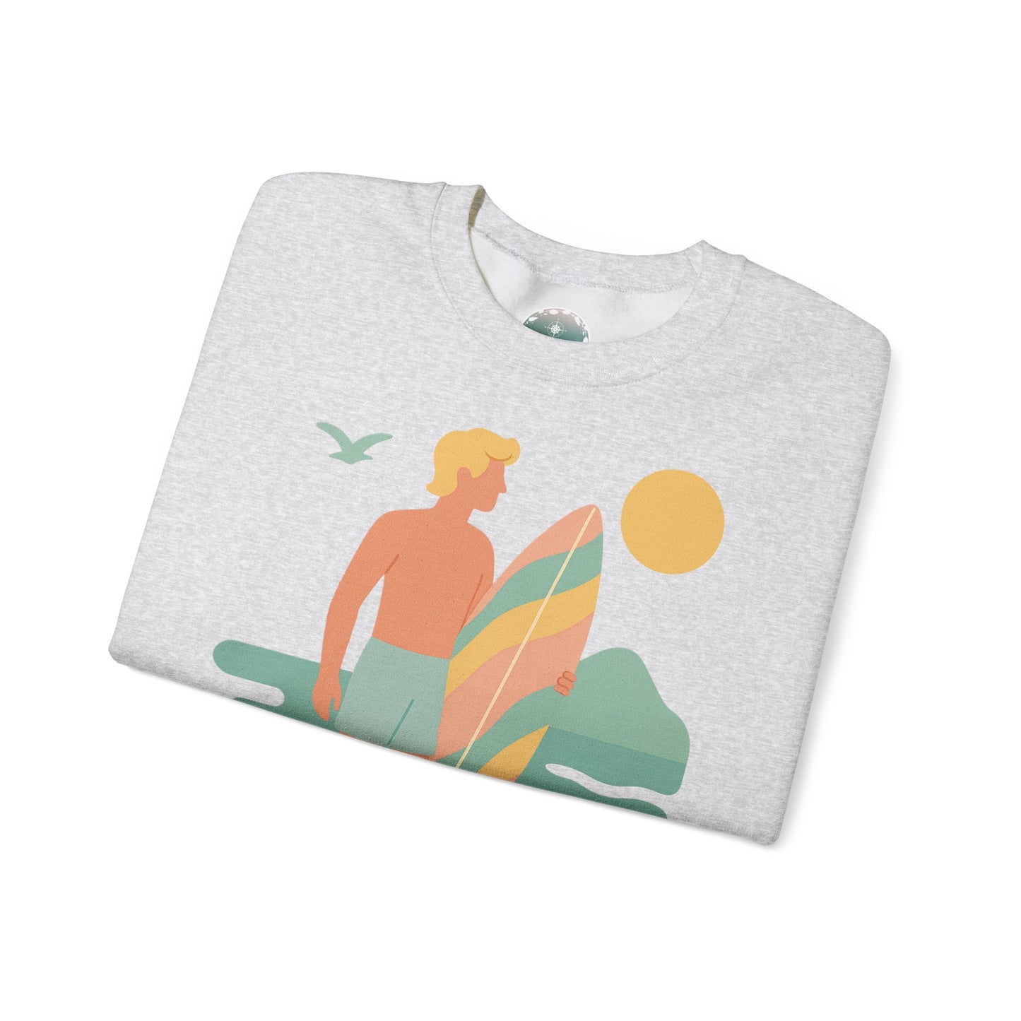 Sudadera de surf, suéter con diseño de tabla de surf perfecta para días de verano, amantes de la playa, viajes, relajación, ropa unisex