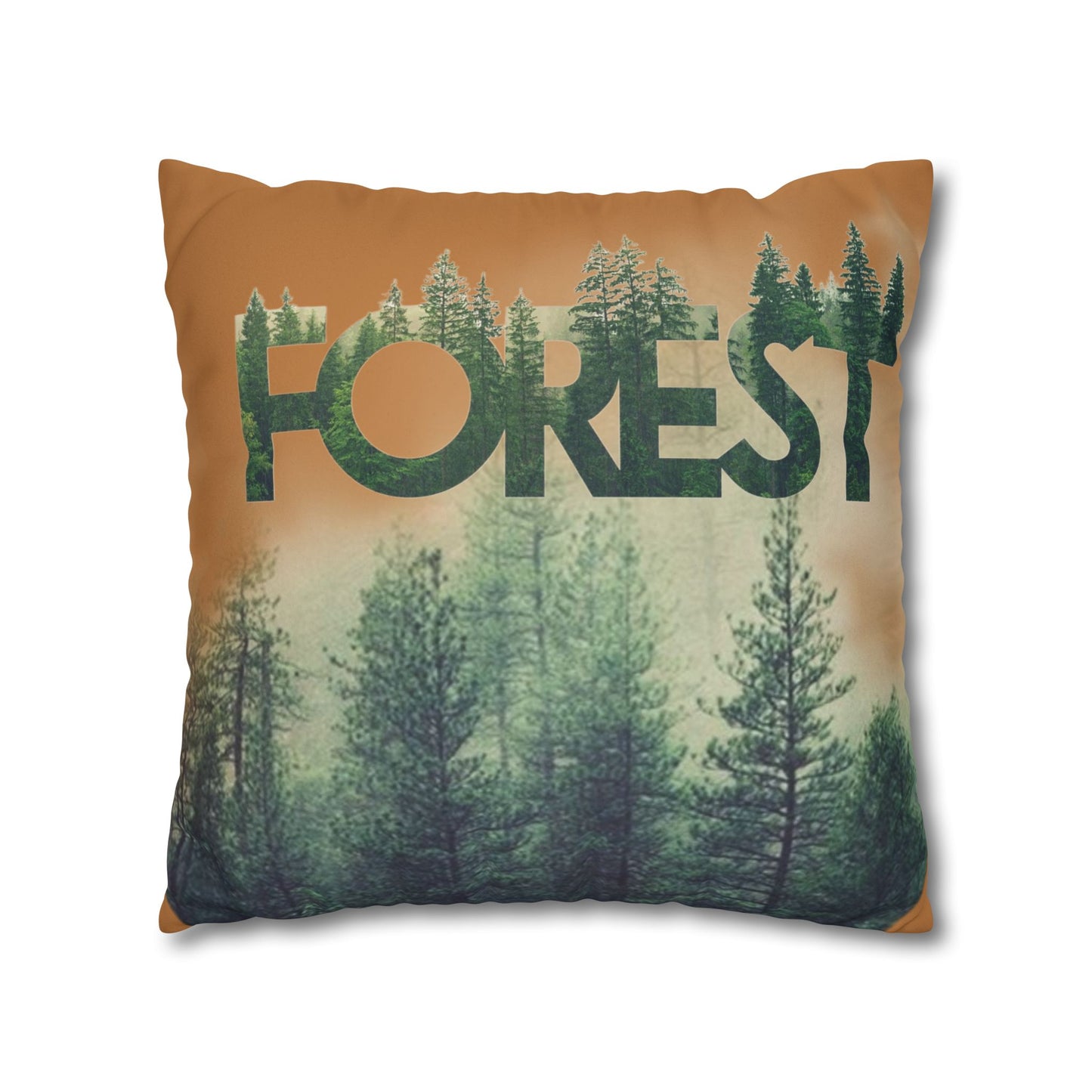 Funda de cojín con temática de bosque, decoración acogedora para el hogar, regalo de amantes de la naturaleza, vibraciones salvajes, camping