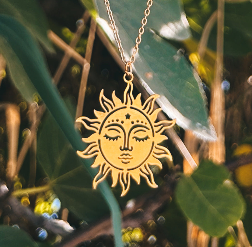 Sun Necklace, Sun Necklace, Sun Pendant, Sun Charm, Sun Jewelry, Happy Sun, Smiling Sun Pendant, Sun, HAPPY SUN, Sun, Surf, Summer, Beach,