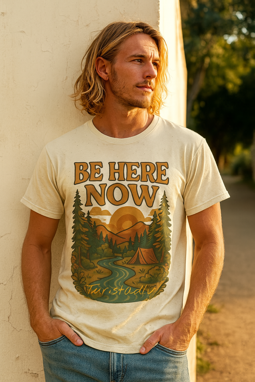 Camiseta de aquí y ahora en ambiente al aire libre, Camisa de senderismo, Camiseta de aventura, Regalo para amantes de la naturaleza.