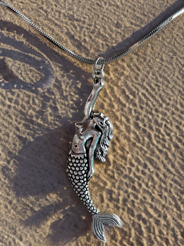 Mermaid necklace, mermaid pendant, mermaid jewelry, little mermaid necklace, summer necklace, sea necklace, summer necklace, surfing, Muse of the sea