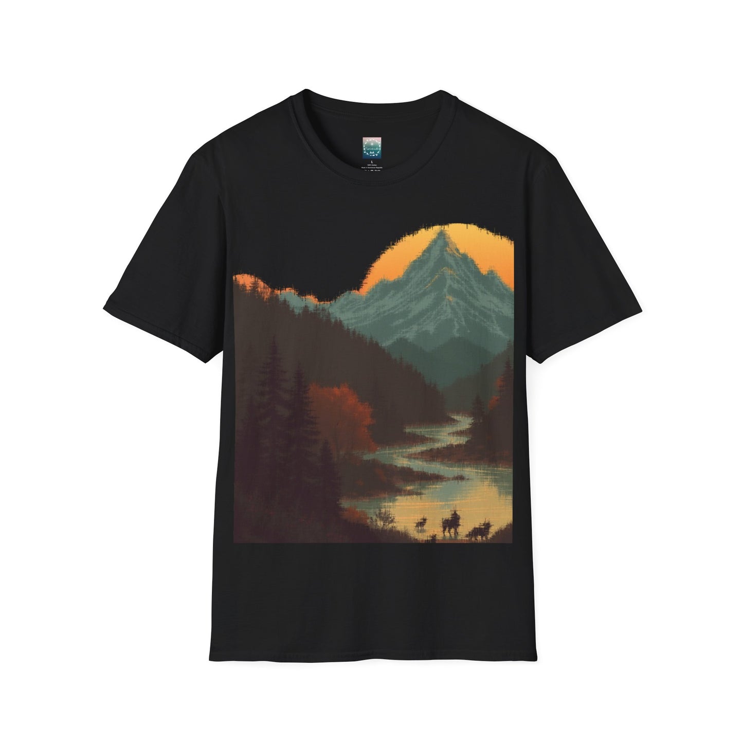 Mountain shirt, sunrise shirt, nature shirt, forest shirt, environmental gift