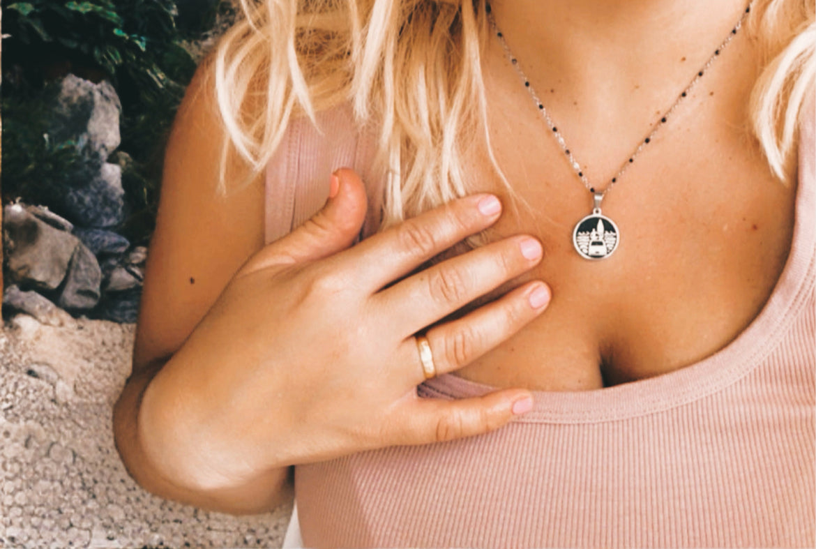 Camper necklace, Camper, van, camper van lover, vw, van pendant, furg, surf, beach