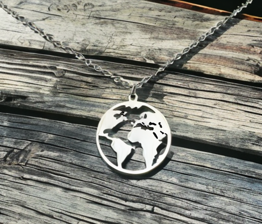 Colgante de mundo, collar de MUNDO, collar de Viajero, regalo viajero, mapamundi, globo terráqueo,regalo de viaje, nómada, joyas de viaje