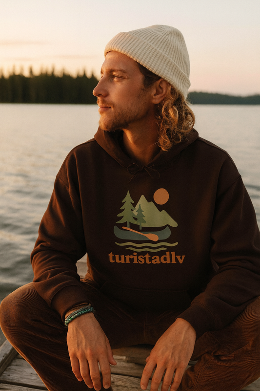 Sudadera de canoa con capucha, deportes al aire libre, kayak, piragüismo, ropa de paisaje, vida salvaje.