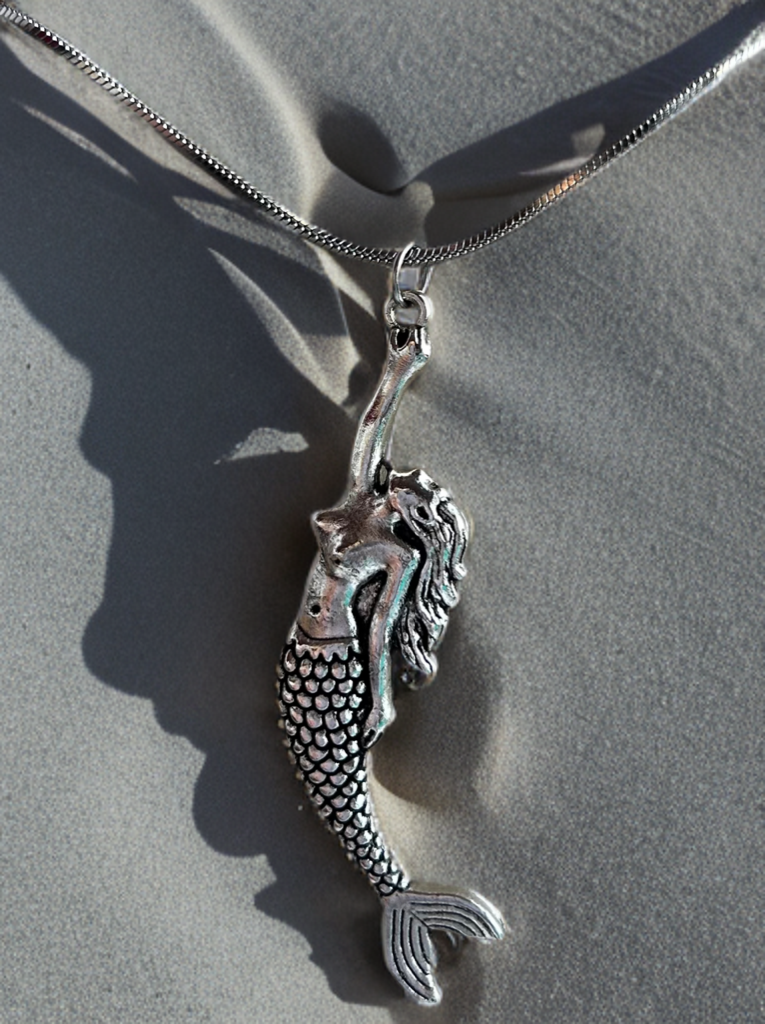 Mermaid necklace, mermaid pendant, mermaid jewelry, little mermaid necklace, summer necklace, sea necklace, summer necklace, surfing, Muse of the sea