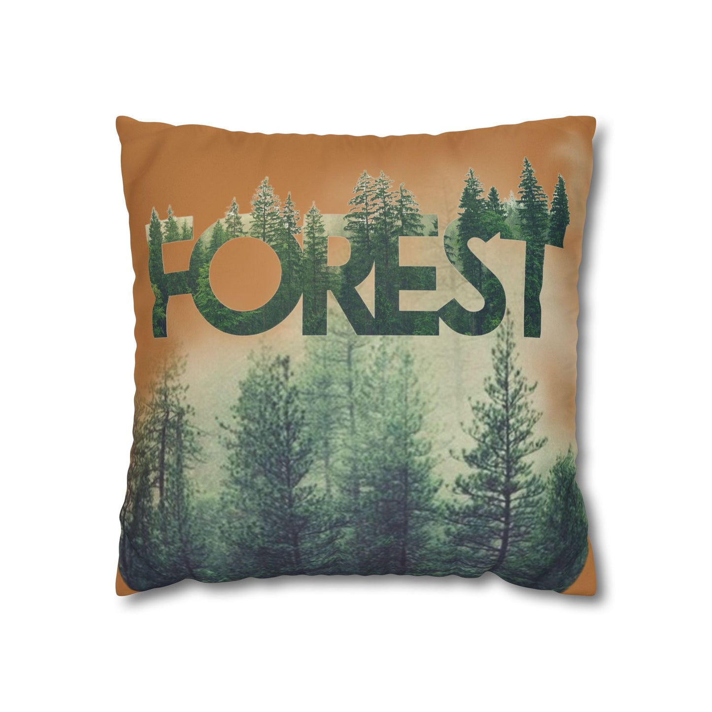 Funda de cojín con temática de bosque, decoración acogedora para el hogar, regalo de amantes de la naturaleza, vibraciones salvajes, camping